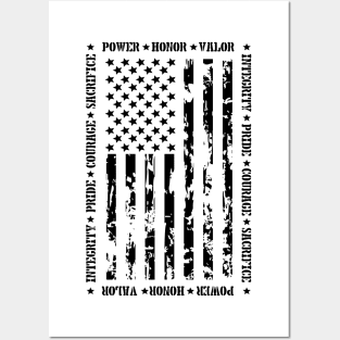 PATRIOTIC U.S. FLAG Posters and Art